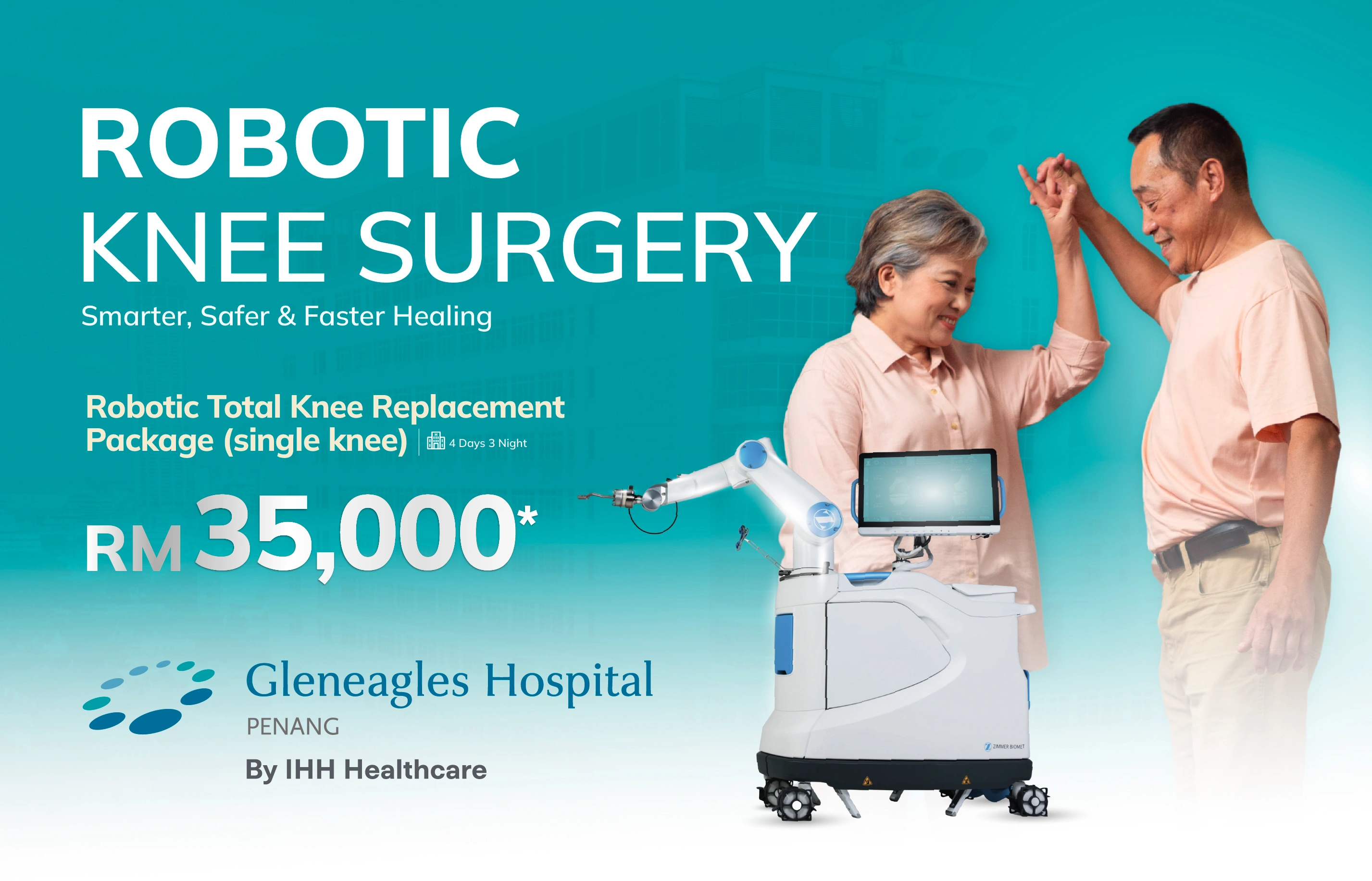 Robotic Total Knee Replacement Package(single knee)